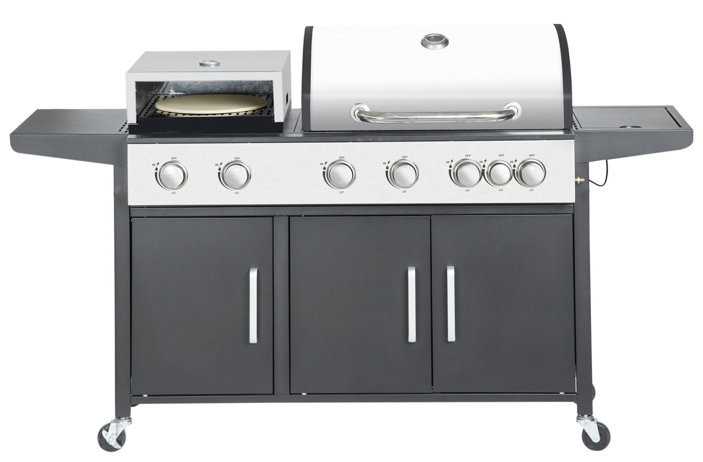 Multifunktions Pizza 7 Brenner Gas Kombigrill