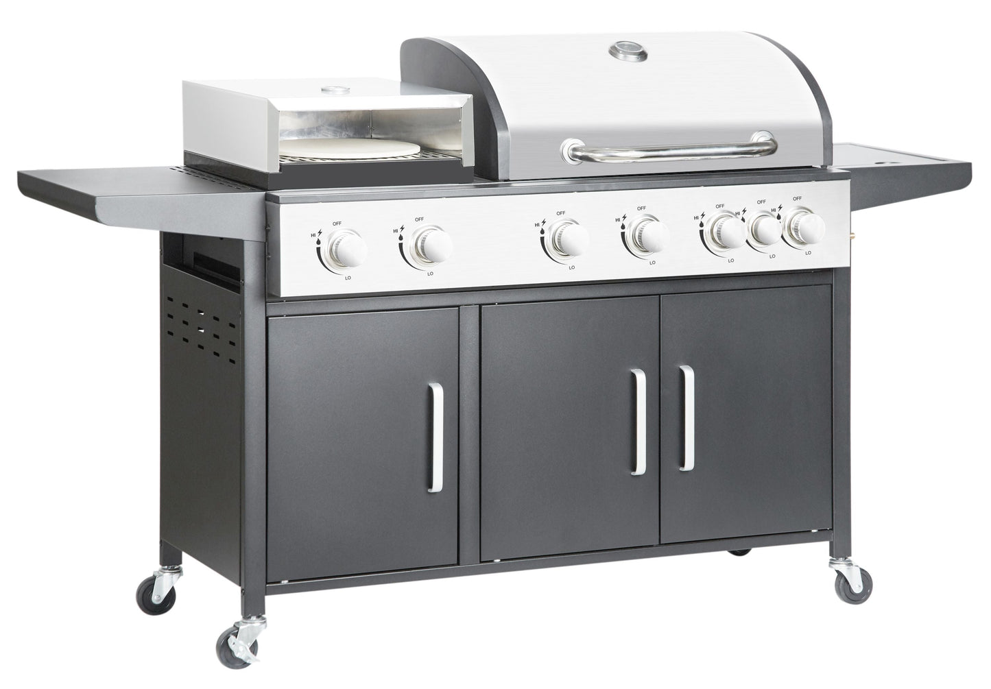 Multifunktions Pizza 7 Brenner Gas Kombigrill