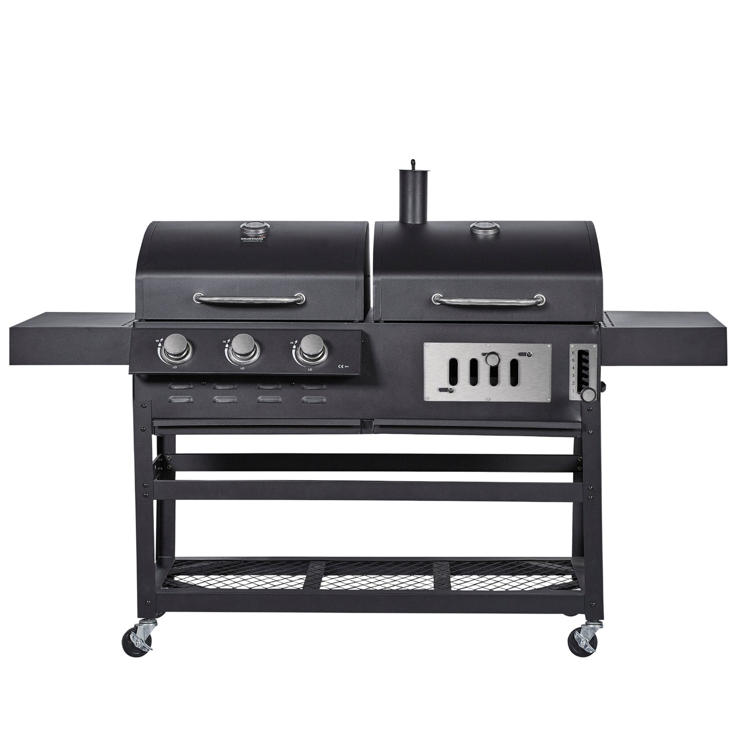 Kombigrill-Gas-und-Holzkohle-schwarz-Anzeigebild