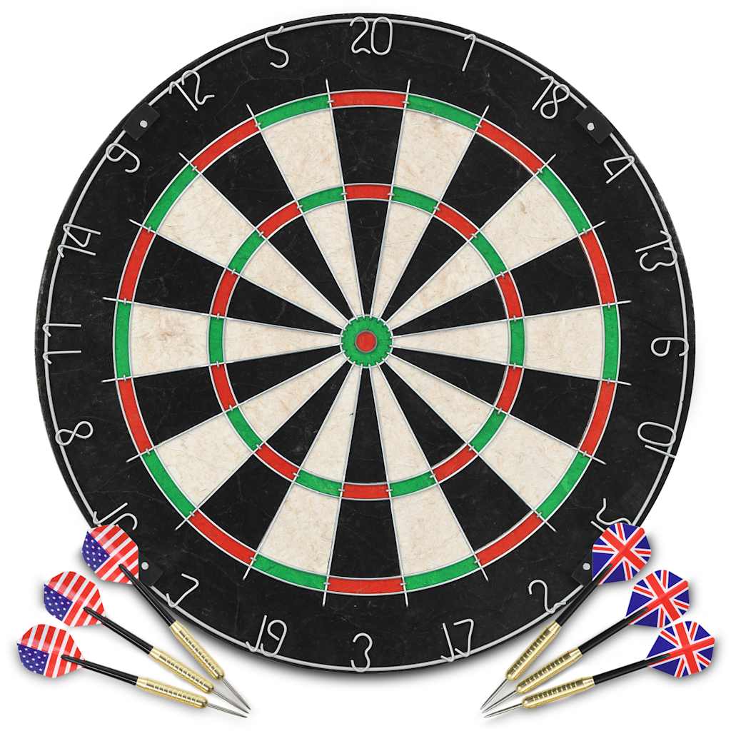 Professionelles Dartboard Sisal Mit 6 Darts