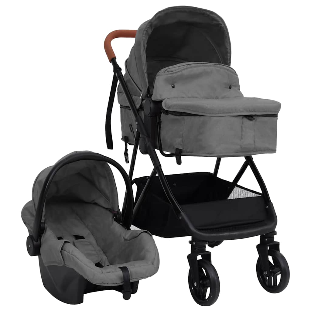 Kinderwagen Und Schwarz Stahl