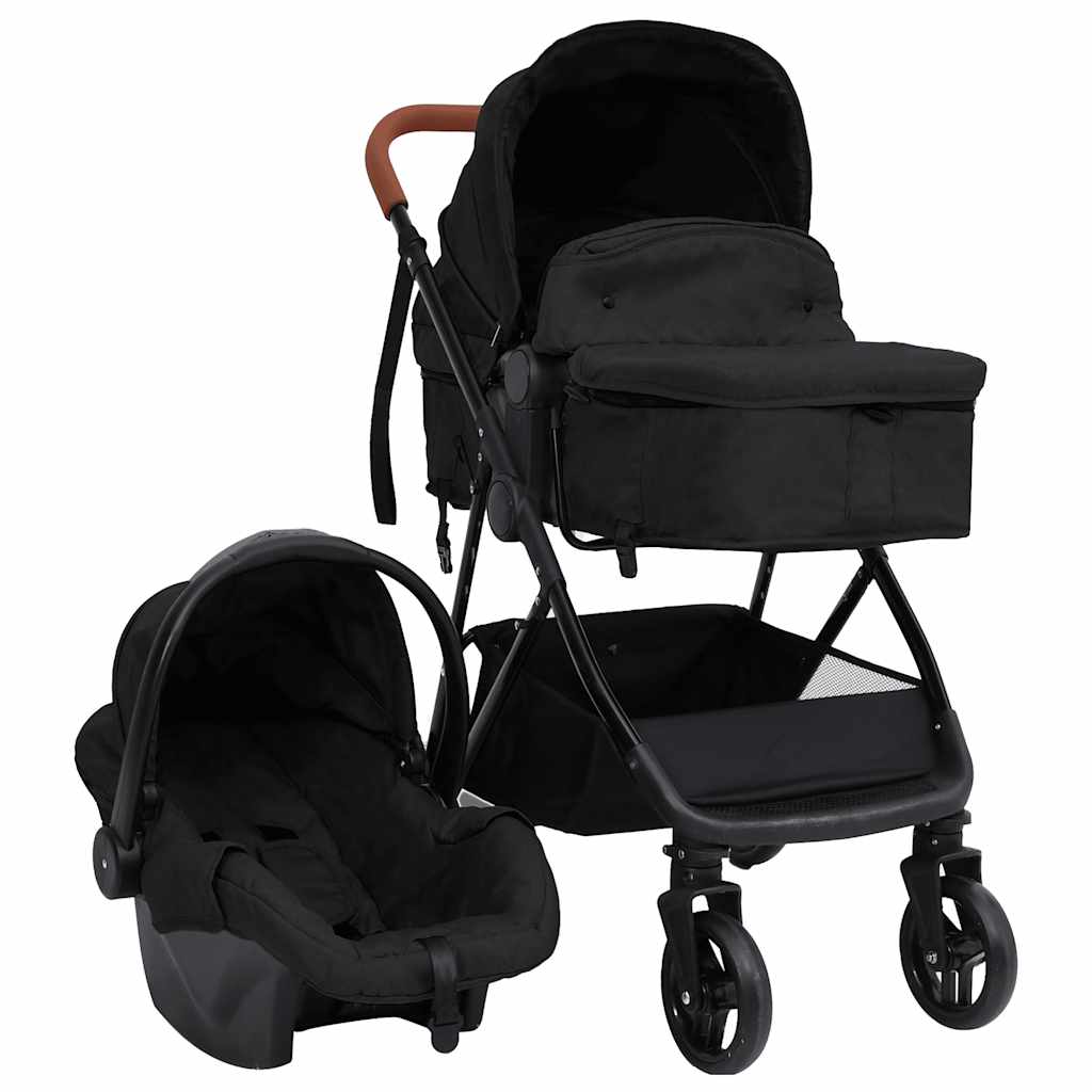 Kinderwagen Und Schwarz Stahl