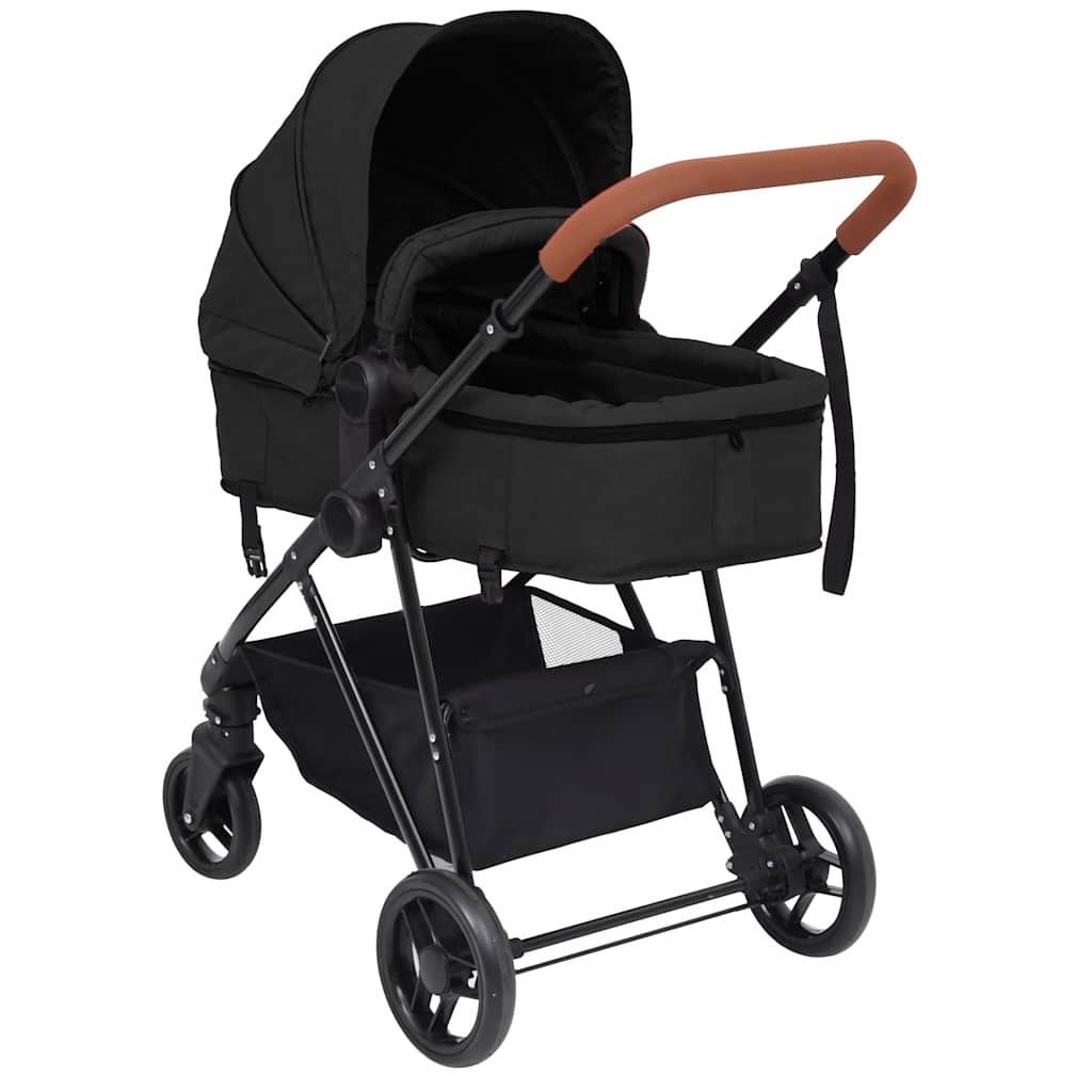 Kinderwagen Und Schwarz Stahl