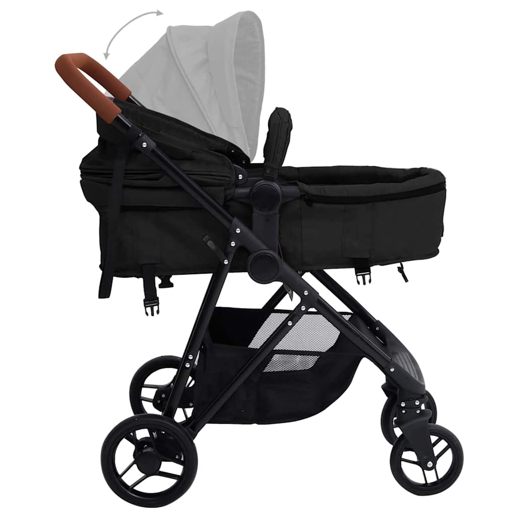 Kinderwagen Und Schwarz Stahl