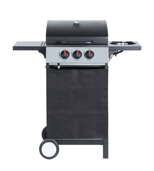 Kompakter BBQ Gasgrill mit 3 Brennern